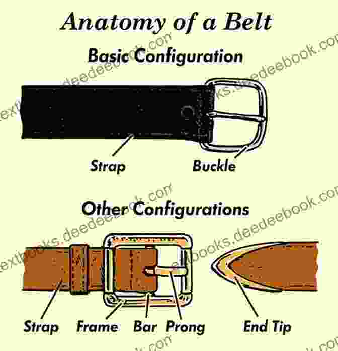 A Diagram Illustrating The Anatomical Features Of A Belt, Including The Buckle, Keeper, And Belt Loop Your Leatherwork With Plates And Diagrams By The Author