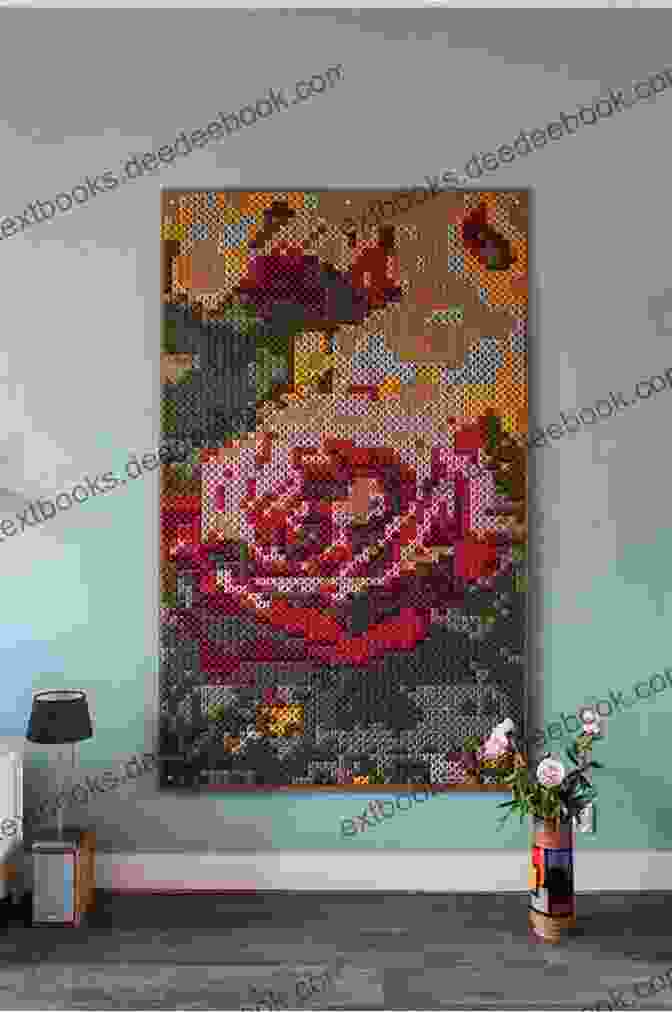 A Display Of Vibrant Embroidery Threads Used In Giant Cross Stitch Art Giant Cross Stitch Modern Art