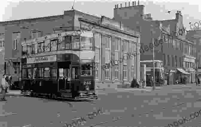A Grayscale Photograph Capturing A Cable Tram Ascending A Steep Incline In Leith, Edinburgh, During The Late 19th Century. Edinburgh Trams Through Time Lionel Smith