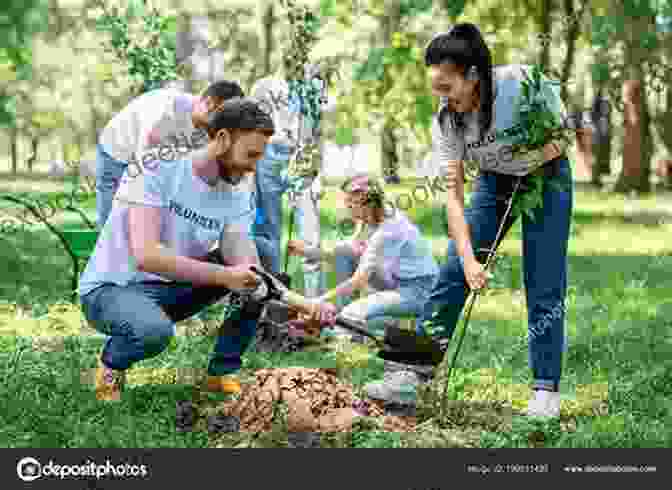 A Group Of Volunteers Plant Trees In The Forest, Surrounded By Young Saplings And Lush Undergrowth Forests Of The Heart (Newford)