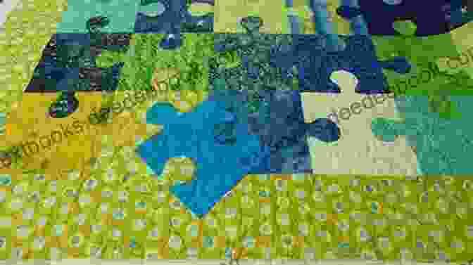 A Puzzle Quilt Made From A Variety Of Novelty Fabrics. Puzzle Quilts: Simple Blocks Complex Fabrics