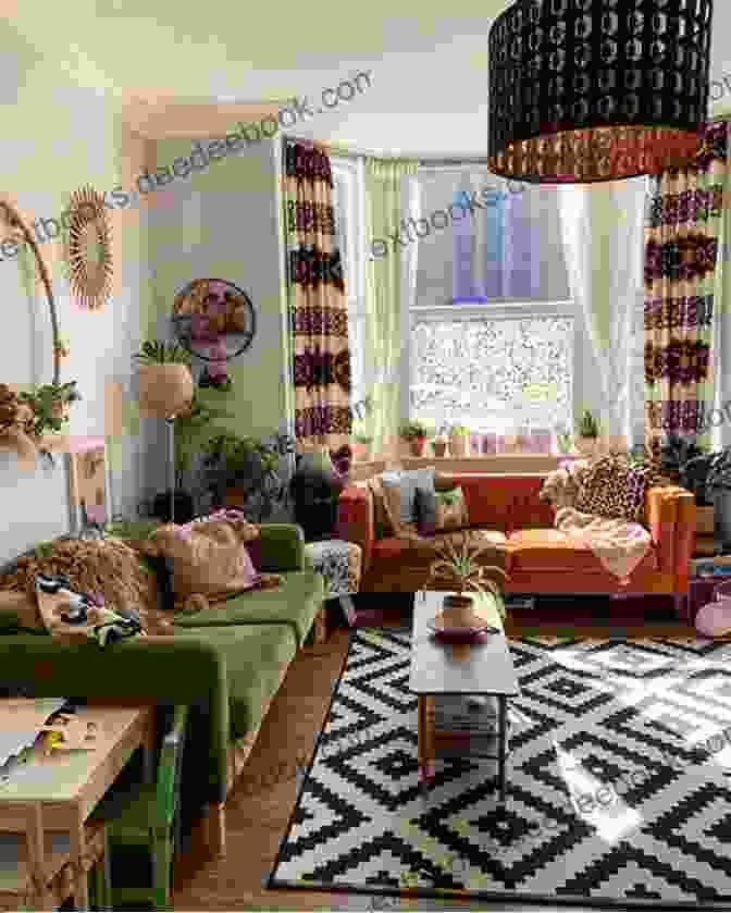 Bohemian Inspired Pattern In A Cozy Family Room The Big Of Lap Quilts: 51 Patterns For Family Room Favorites