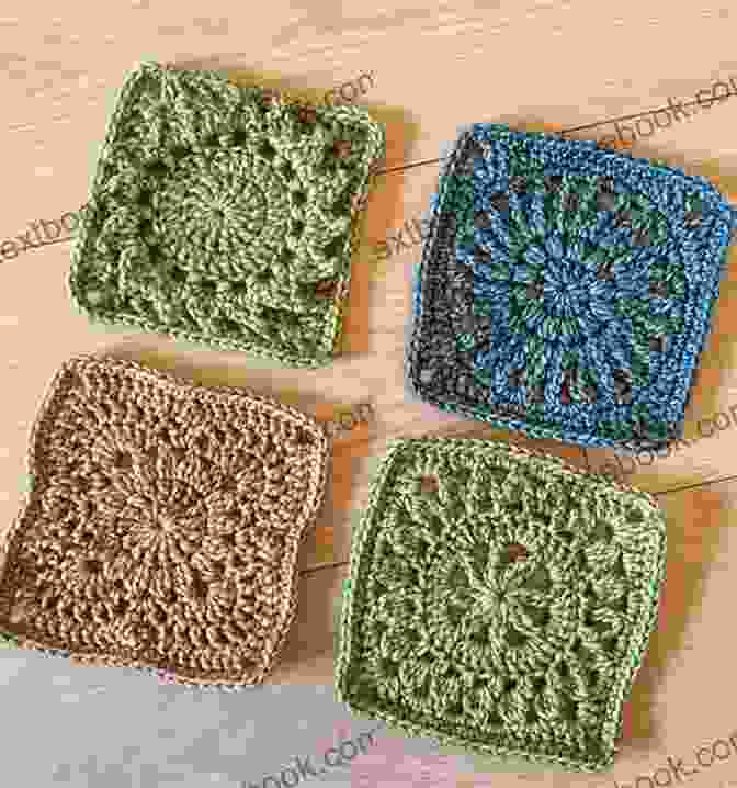Close Up Of Modern Romantic Granny Square Motif Flutter Cap Sleeve Top Lace Crochet Motif Pattern: A Modern Romantic Granny Square Seamless Crochet Motif Pattern