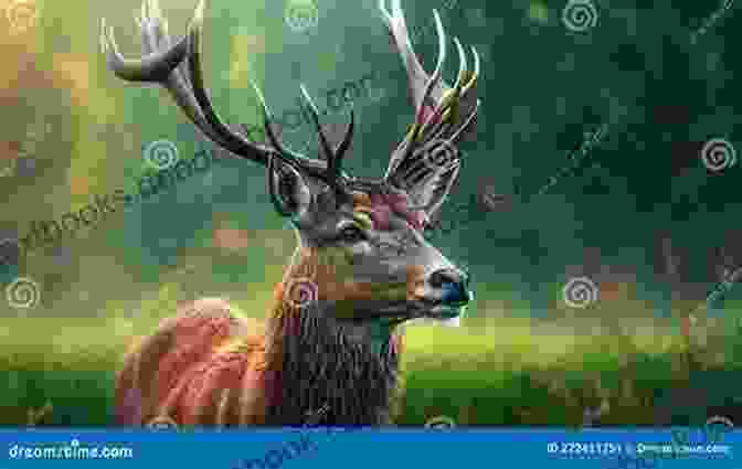 Close Up Shot Of A Majestic Red Deer Grazing Peacefully In The Verdant Meadows Of The Wildes Of Lindow Castle. Wilde Child: Wildes Of Lindow Castle (The Wildes Of Lindow Castle 6)