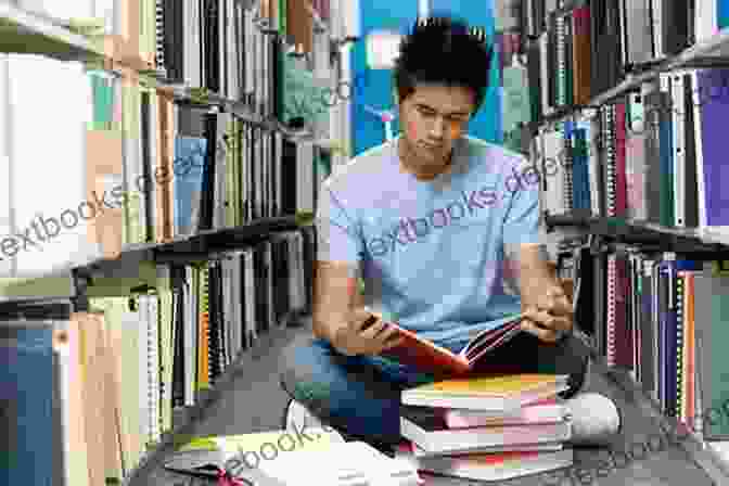 David Fleming, A Young Boy Sitting In A Library, Surrounded By Books. Saturday Boy David Fleming