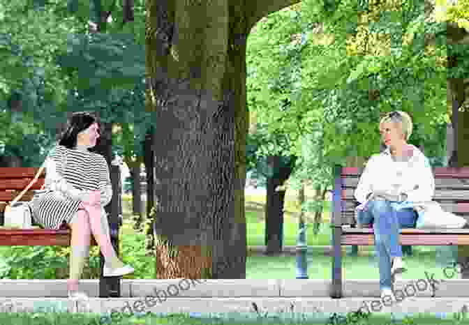 Lena And A Stranger Sit On A Bench, Engaged In A Quiet Conversation Neither Here Nor There Nikki Harmon