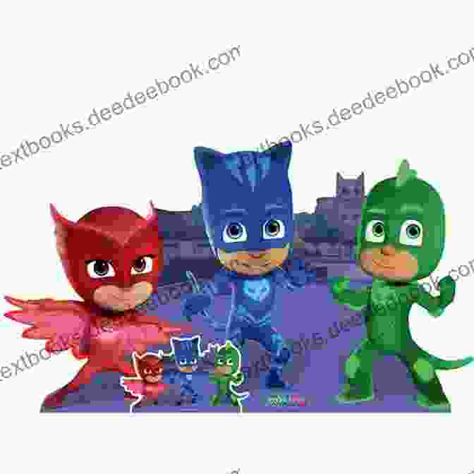 PJ Masks Group Shot, Showing Catboy, Owlette, And Gekko Standing Together, Looking Determined And Ready For Adventure. Friendship Saves The Day (PJ Masks)