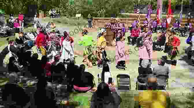 Seneca Dancers Perform A Spiritual Dance, Wearing Colorful Regalia And Holding Feathered Fans In The Hands Of The Senecas