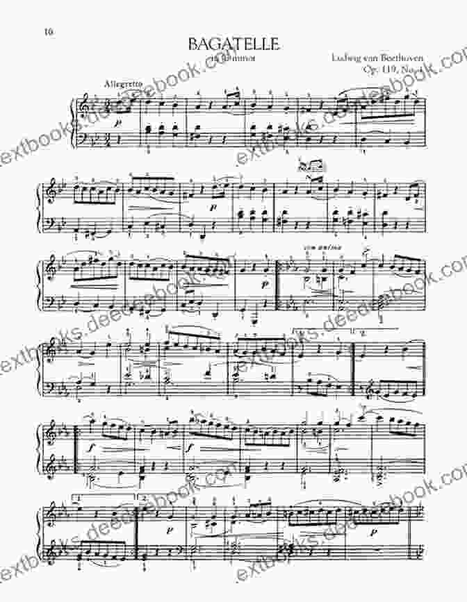 Sheet Music For Bagatelle In A Minor By Ludwig Van Beethoven Belwin Contest Winners 1: 15 Original Early Elementary To Elementary Piano Solos From The Libraries Of Belwin Mills And Summy Birchard (Piano)