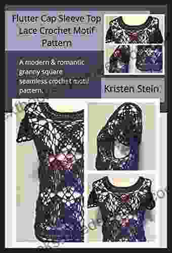 Flutter Cap Sleeve Top Lace Crochet Motif Pattern: A Modern Romantic Granny Square Seamless Crochet Motif Pattern